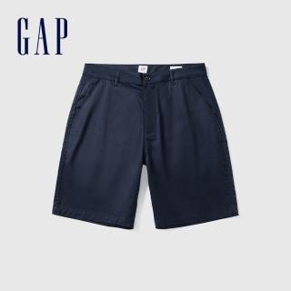 【GAP】男裝 純棉短褲-海軍藍(461258)