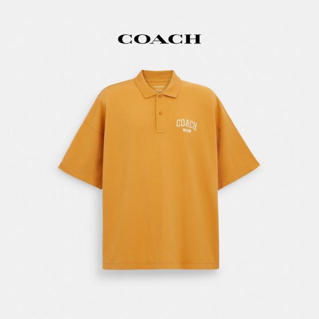 【COACH官方直營】休閒POLO衫-蜂蜜黃色(CO815)