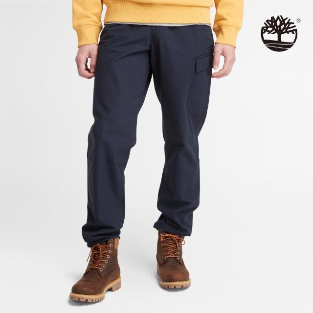 【Timberland】男款深藍色休閒長褲(A6NX5433)
