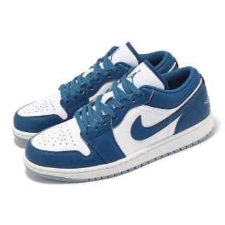 【NIKE 耐吉】休閒鞋 Air Jordan 1 Low SE Industrial Blue 男鞋 藍 白 AJ1(FN5214-141)