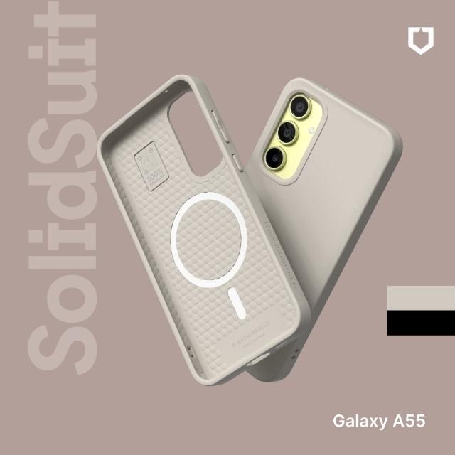 【RHINOSHIELD 犀牛盾】Samsung Galaxy A55 SolidSuit MagSafe兼容 磁吸手機保護殼(經典款)