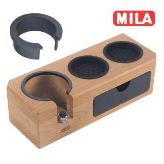 【MILA】抽屜式收納填壓座-櫸木(收納、布粉壓粉、敲渣)
