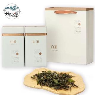 【好茶在人間】三峽鳳蝶有機白茶葉伴手禮盒(30gx2轉韻袋罐裝+提袋)