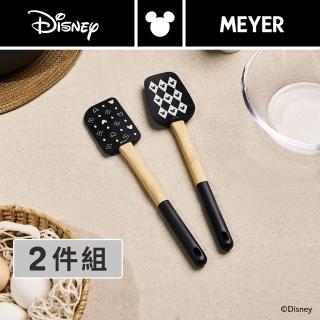 【MEYER 美亞】迪士尼經典黑白系列料理烘焙矽膠鏟配件2件組(刮刀+抹刀)