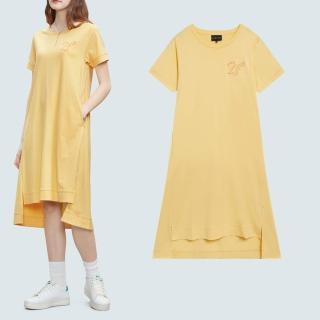 【agnes b.】sport b. 女裝 Dino 刺繡連身裙(黃色)