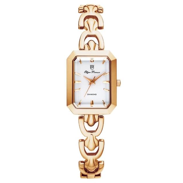 【Olym Pianus 奧柏】Olym Pianus奧柏 可愛模樣時尚優質腕錶-玫瑰金-2462LR