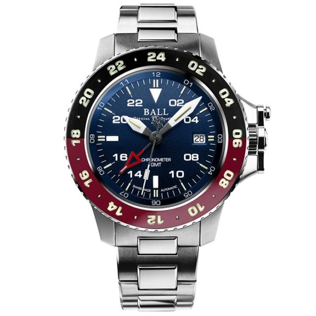 【BALL 波爾】Engineer系列 COSC天文台認證 GMT潛水機械腕錶 禮物推薦 畢業禮物(DG2118C-S3C-BE)