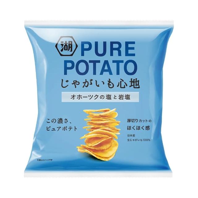 【日本湖池屋】鄂霍次克海鹽味厚切洋芋片122g