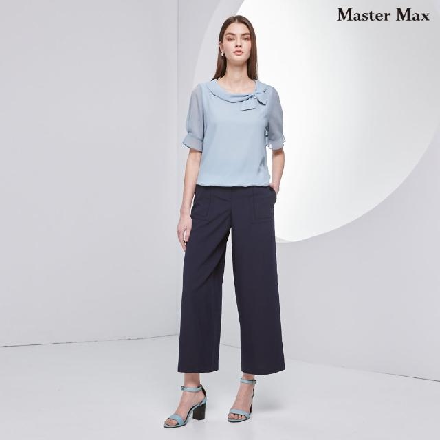 【Master Max】寬鬆輕鬆感素面休閒寬褲(8413002)