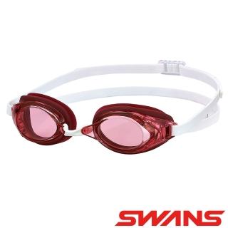 【ATUNAS 歐都納】日本SWANS防霧泳鏡(SR-2N粉紅/抗UV/舒適矽膠/游泳/水上活動)
