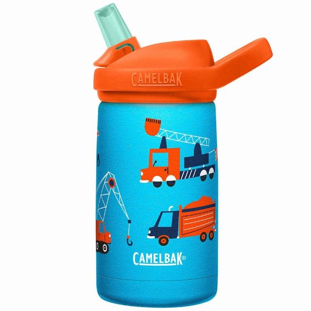 【CAMELBAK】350ml eddy+兒童吸管不鏽鋼保溫瓶/保冰-工程推土車(保溫瓶/水瓶/保溫水壺/CB2752402035)