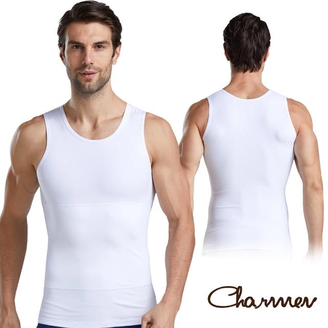 【Charmen】NY025高彈束胸收腹無袖塑身衣 男性塑身衣