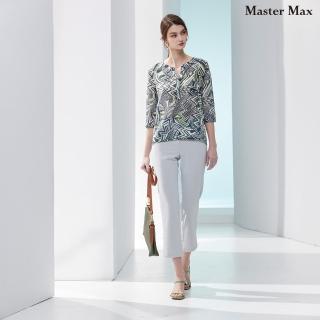 【Master Max】鬆緊腰頭不易皺九分休閒褲(8413012)