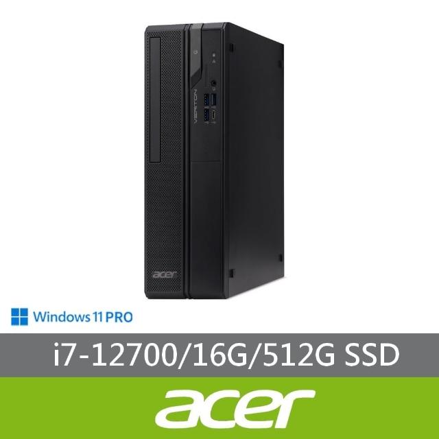 【Acer 宏碁】i7 十二核商用電腦(Veriton X2715G/i7-12700/16G/512G SSD/W11P)