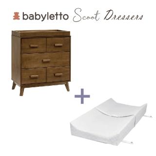 【babyletto】Scoot 三層收納櫃&可拆卸尿布台(+尿布墊超值組合)