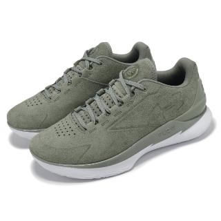 【UNDER ARMOUR】籃球鞋 Curry 1 Low Flotro Lux 男鞋 綠 白 Earth 李小龍 麂皮 運動鞋(3027603300)