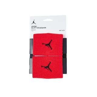 【NIKE 耐吉】Jordan DRI-FIT 紅黑色 單色腕帶 運動 休閒 腕帶 JKN0160-5OS