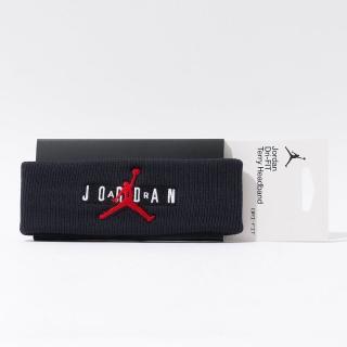 【NIKE 耐吉】JORDAN JUMPMAN TERRY 黑色 吸汗 毛巾布材質 運動 頭帶 J100758006-3OS