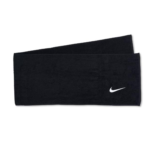 【NIKE 耐吉】Solid Core 黑色 厚綿 健身 120x25cm 運動 休閒 長型 毛巾 N100154001-0NS