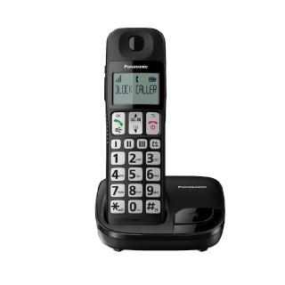 【Panasonic 國際牌】大螢幕 大按鍵 助聽功能數位 無線電話 KX-TGE110TWB(電話機/家用電話/室內電話)