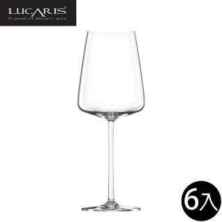 【LUCARIS】無鉛水晶夏多內白酒杯 405ml 6入組 Muse系列(白酒杯 紅白酒杯 無鉛水晶玻璃)