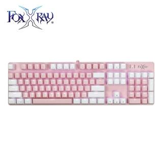 【INTOPIC】FXR-HKM-68 粉戀戰狐機械電競鍵盤-白粉