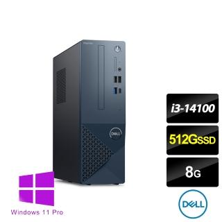 【DELL 戴爾】i3四核電腦(Inspiron 3030S-P1308BTW/i3-14100/8G/512G SSD/W11P)