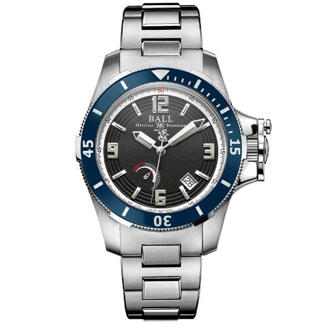 【BALL 波爾】Engineer系列 漢利號限量版 潛水機械腕錶 42mm 禮物推薦 畢業禮物(PM2096B-S2J-BK)
