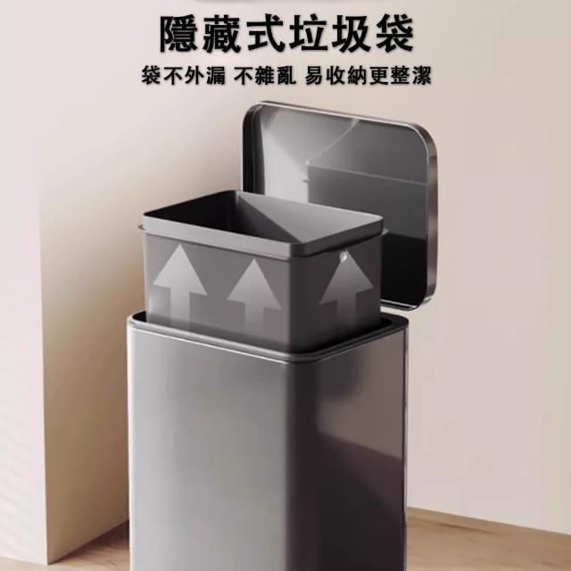 不銹鋼垃圾桶 腳踏式垃圾桶(21L大容量)