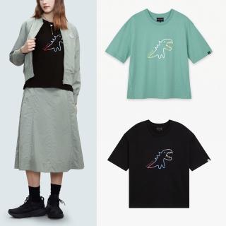 【agnes b.】sport b. 女裝 Dino恐龍 金屬效果T恤(多色)