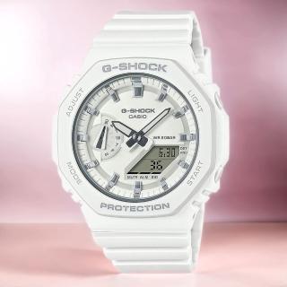 【CASIO 卡西歐】G-SHOCK 農家橡樹八角雙顯手錶 女錶(GMA-S2100-7A)
