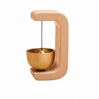 【JEN】日式木質黃銅磁吸式門鈴(2款可選)