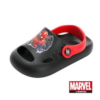 【Marvel 漫威】童鞋 蜘蛛人 護趾涼鞋/透氣 輕量 防水 台灣製 黑紅(MNKT45050)