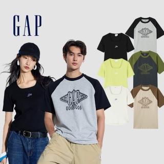 【GAP】男裝 Logo印花圓領袖短袖T恤-多色可選(463174)