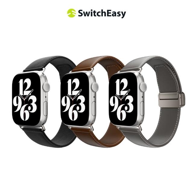 【SwitchEasy】Apple Watch Classic 真皮錶帶(38/40/41mm適用)