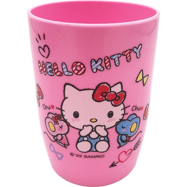 【SANRIO 三麗鷗】Hello Kitty PP水杯400ml超值2件組(台灣正版授權)