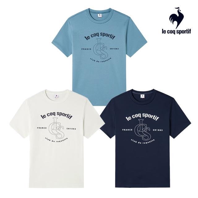 【LE COQ SPORTIF 公雞】休閒經典短袖T恤 男女款-4色-LYT21301_LYT22301