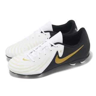 【NIKE 耐吉】足球鞋 Phantom GX II Club FG/MG 男鞋 白 黑 抓地 合成材質 運動鞋(FJ2557-100)