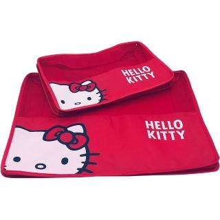 【SANRIO 三麗鷗】Hello Kitty衣物收納袋超值2件組(大小各1)