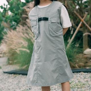 【Queenshop】女裝 童裝 親子系列 拼接造型洋裝 兩色售 S/M/L 現+預 01086732