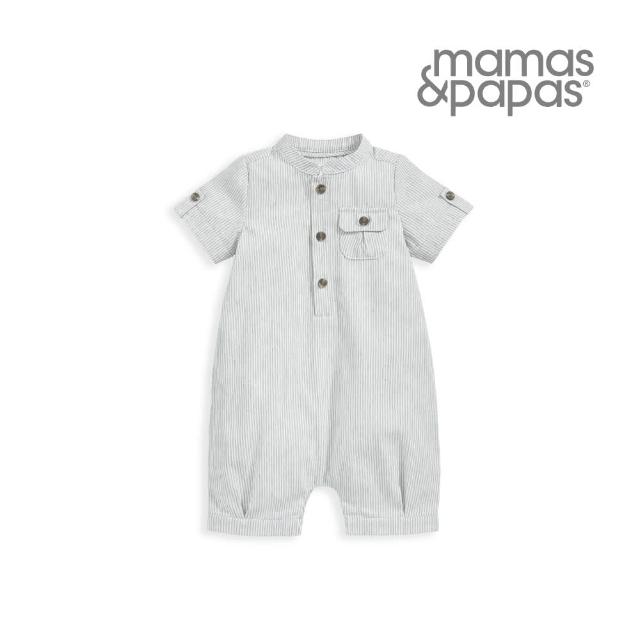 【Mamas & Papas】自然系作家-短袖連身寬褲(3種尺寸可選)