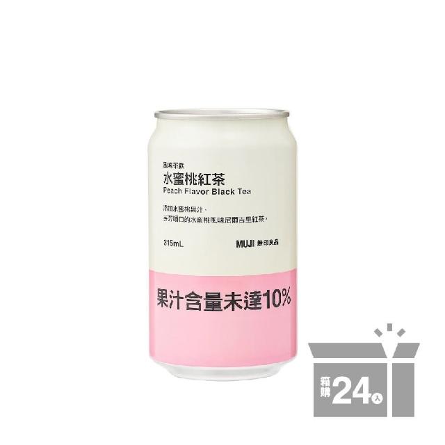 【MUJI 無印良品】風味茶飲 水蜜桃紅茶/３１５ｍｌ/24入