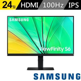 【SAMSUNG 三星】S24D606EAC 24型 2K ViewFinity S6 創作者專業螢幕(IPS/sRGB 99% /上下垂直調整/PIP/PBP)