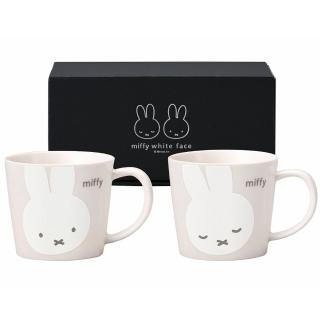 【Miffy 米飛】日本製 Miffy 米飛 陶瓷馬克杯 2入禮盒組(280ml)
