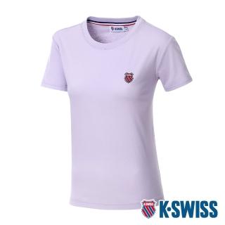 【K-SWISS】棉質吸排T恤 Shield Logo Tee-女-紫(1910249-592)