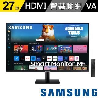 【SAMSUNG 三星】S27DM502EC 27型 M5 Smart Monitor 智慧聯網螢幕(VA/內建喇叭/HDR10/遙控器)