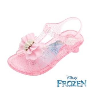 【Disney 迪士尼】童鞋 冰雪奇緣 低跟果凍涼鞋/輕量 防水 實穿 台灣製 粉紅(FOKT41593)