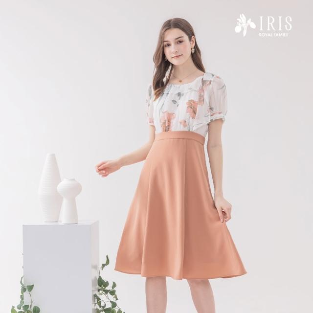 【IRIS 艾莉詩】浪漫拼接洋裝-2色(42694)