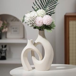 【zozo】北歐風陶瓷造型花瓶(可組合拆分/小口花瓶/居家擺飾/花器)