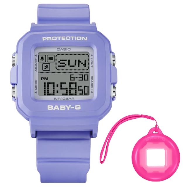 【CASIO 卡西歐】卡西歐Baby-G + PLUS 30周年紀念吊飾腕錶-紫(BGD-10K-6 台灣公司貨)